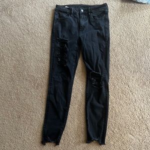 American Eagle Black Jeggings sz 8